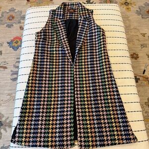 Elegant Houndstooth Women's Vest
